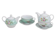 Picture of TEA FOR ONE SET FLOWERS DESIGN PORCELAIN